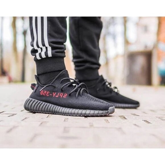 Adidas Yeezy Boost 350 V2 Sneakers in Black Red main image 6